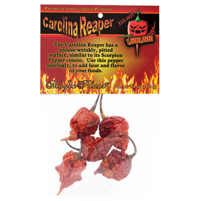 Dried Carolina Reaper Pods